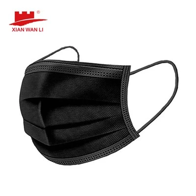 Zwart chirurgisch masker