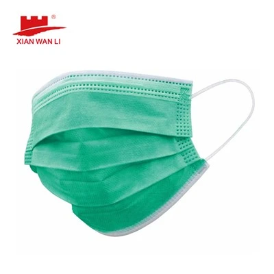 Groen chirurgisch gezichtsmasker